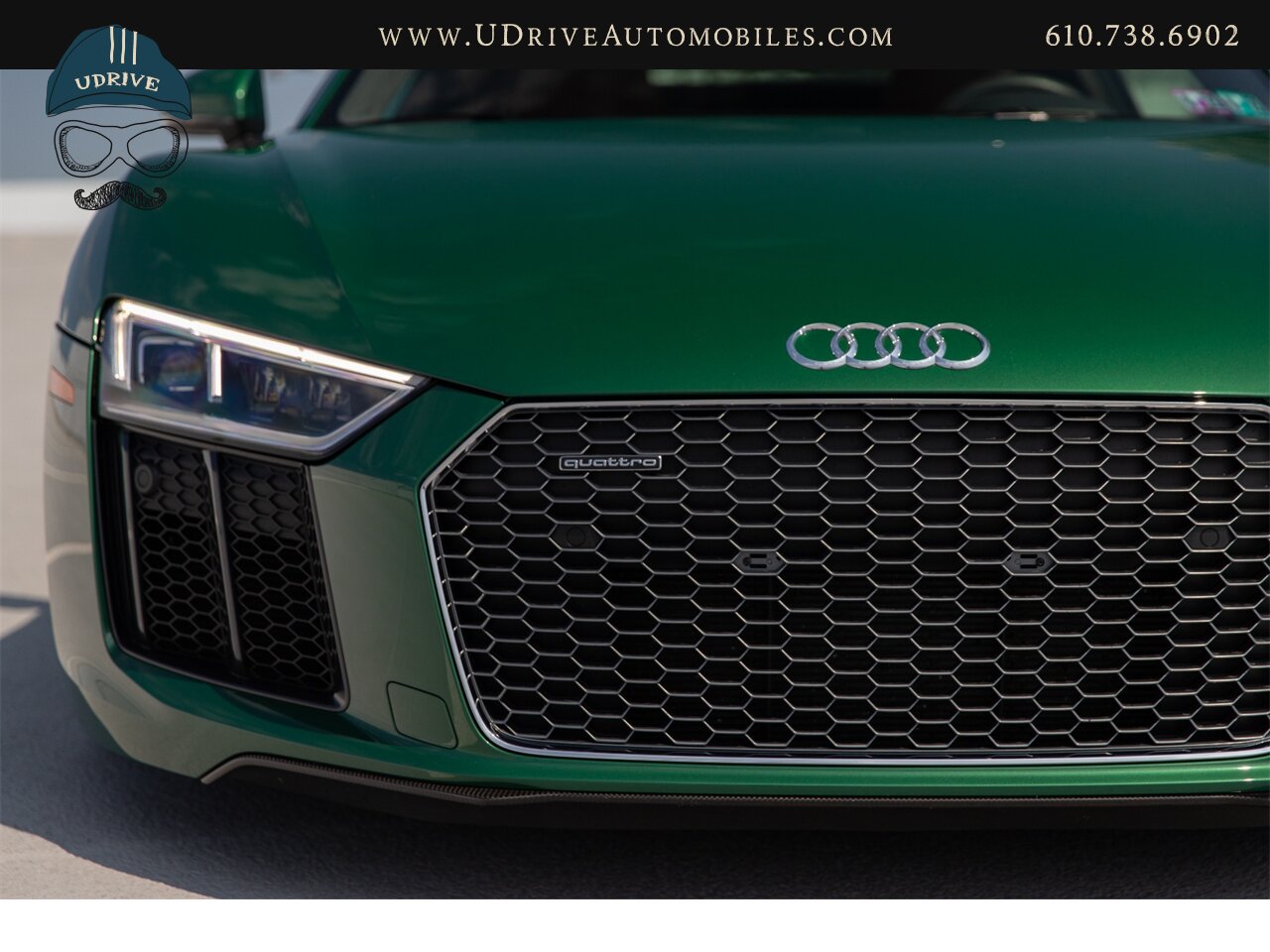 2017 Audi R8 Audi Exclusive Avocado Green Vermont Brown Leather  Diamond Stitching V10 Carbon Fiber - Photo 15 - West Chester, PA 19382