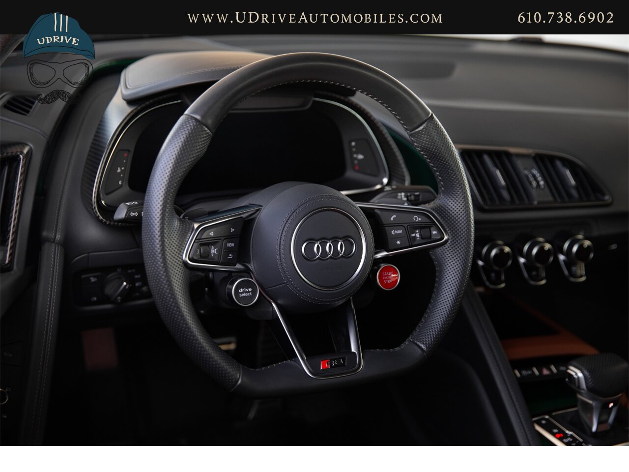 2017 Audi R8 Audi Exclusive Avocado Green Vermont Brown Leather  Diamond Stitching V10 Carbon Fiber - Photo 36 - West Chester, PA 19382