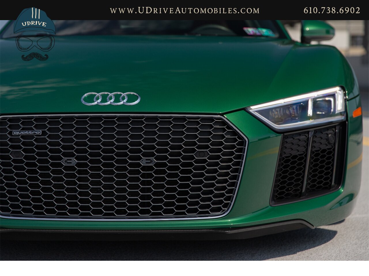 2017 Audi R8 Audi Exclusive Avocado Green Vermont Brown Leather  Diamond Stitching V10 Carbon Fiber - Photo 13 - West Chester, PA 19382