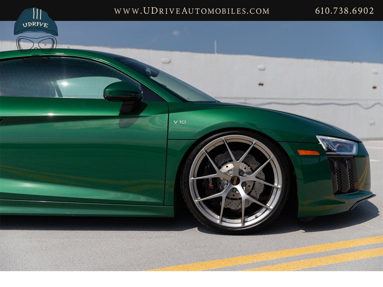 2017 Audi R8 Audi Exclusive Avocado Green Vermont Brown Leather  Diamond Stitching V10 Carbon Fiber - Photo 18 - West Chester, PA 19382