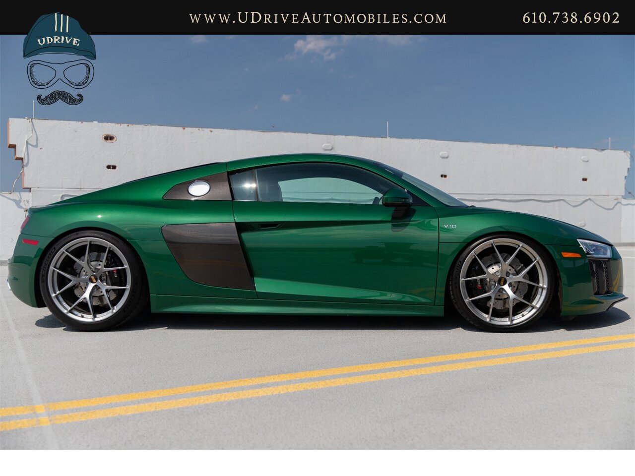 2017 Audi R8 Audi Exclusive Avocado Green Vermont Brown Leather  Diamond Stitching V10 Carbon Fiber - Photo 19 - West Chester, PA 19382