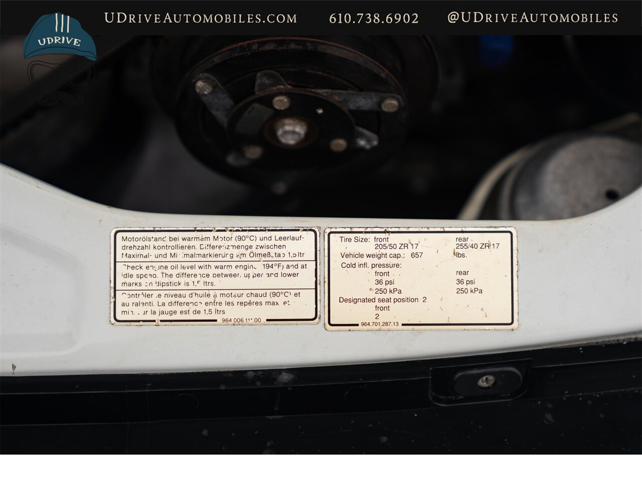 1993 Porsche 911 RS America  All 4 Options LSD AC Sunroof Radio - Photo 95 - West Chester, PA 19382