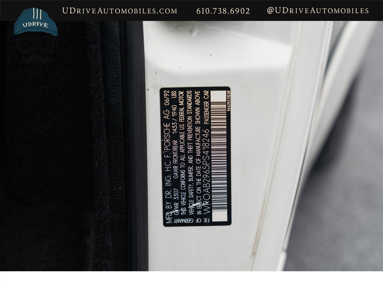 1993 Porsche 911 RS America  All 4 Options LSD AC Sunroof Radio - Photo 96 - West Chester, PA 19382