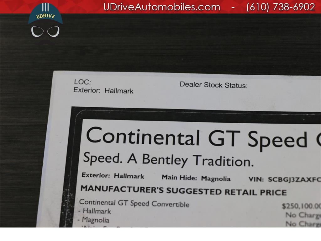 2015 Bentley Continental GT GTC Speed GTC Speed $272k MSRP Nav Naim Warranty   - Photo 36 - West Chester, PA 19382