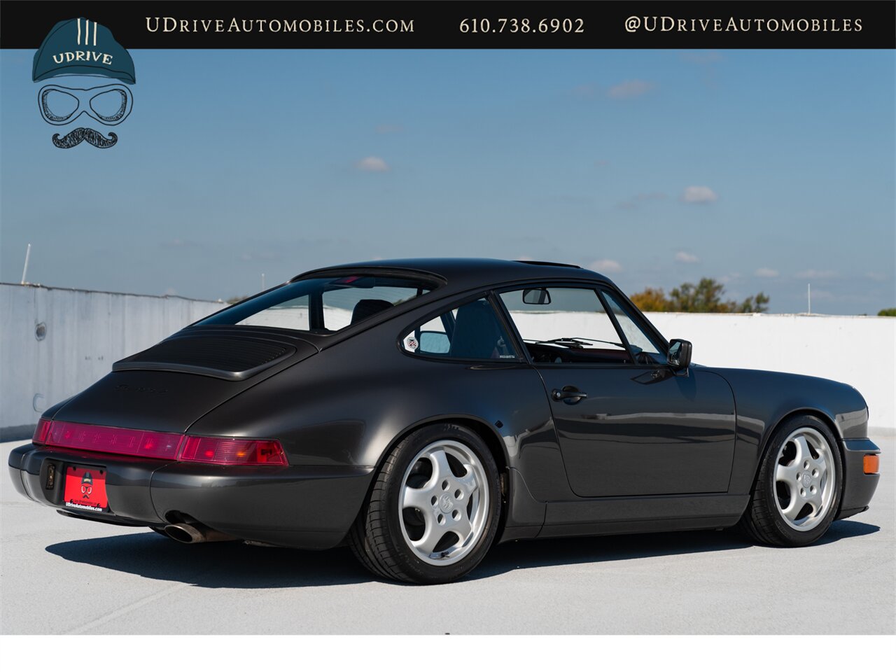 1990 Porsche 911 Carrera 2  964 C2 5 Speed Slate Grey over Burgundy  Service History Engine Reseal - Photo 21 - West Chester, PA 19382