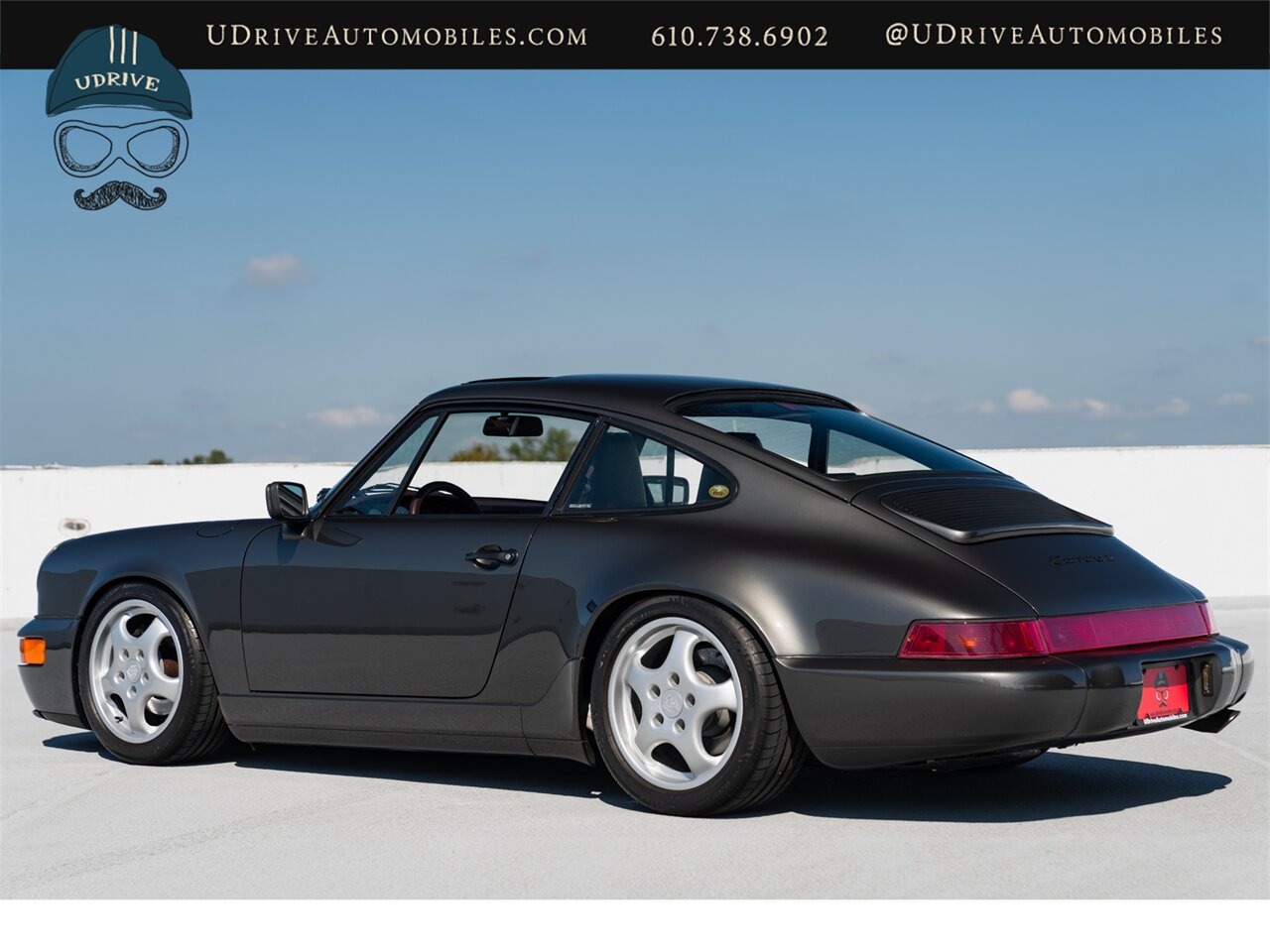 1990 Porsche 911 Carrera 2  964 C2 5 Speed Slate Grey over Burgundy  Service History Engine Reseal - Photo 25 - West Chester, PA 19382