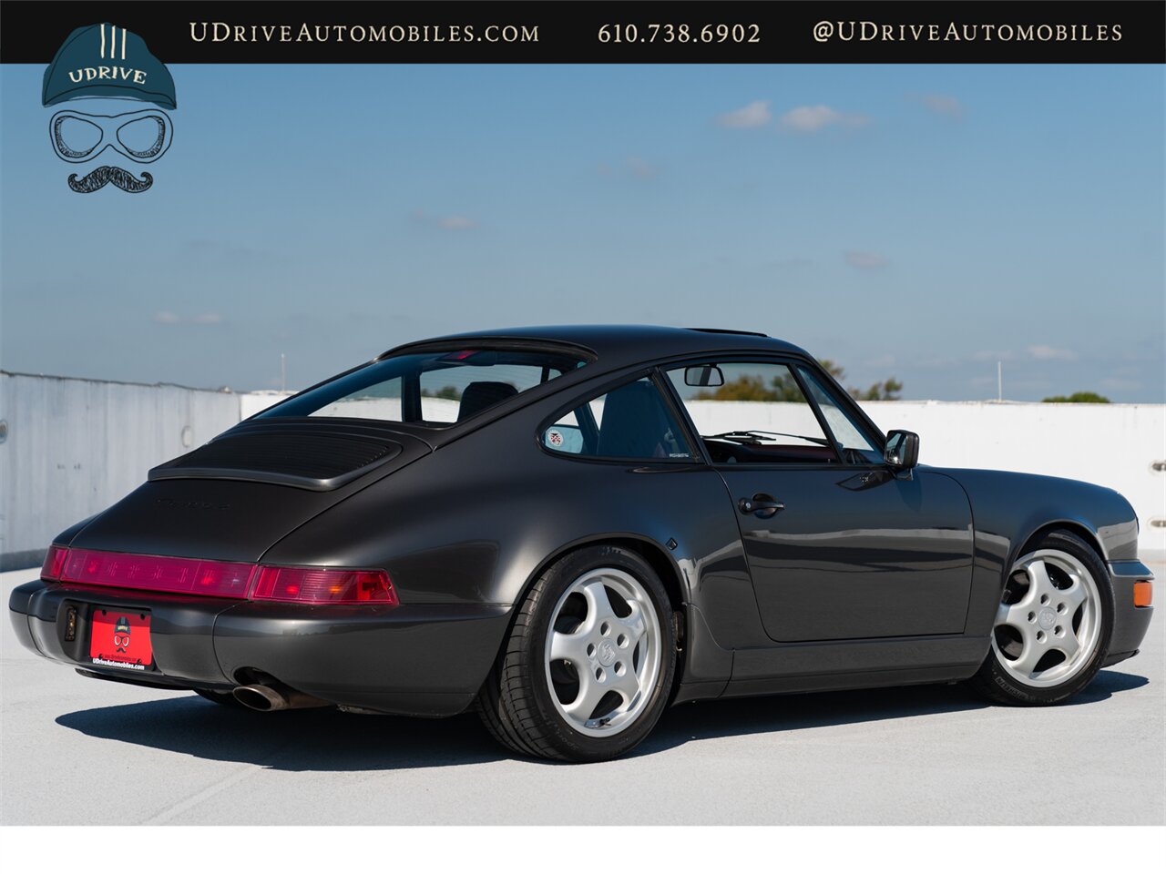 1990 Porsche 911 Carrera 2  964 C2 5 Speed Slate Grey over Burgundy  Service History Engine Reseal - Photo 4 - West Chester, PA 19382