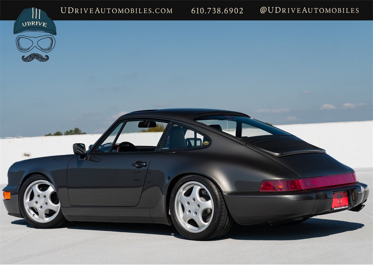 1990 Porsche 911 Carrera 2  964 C2 5 Speed Slate Grey over Burgundy  Service History Engine Reseal - Photo 6 - West Chester, PA 19382