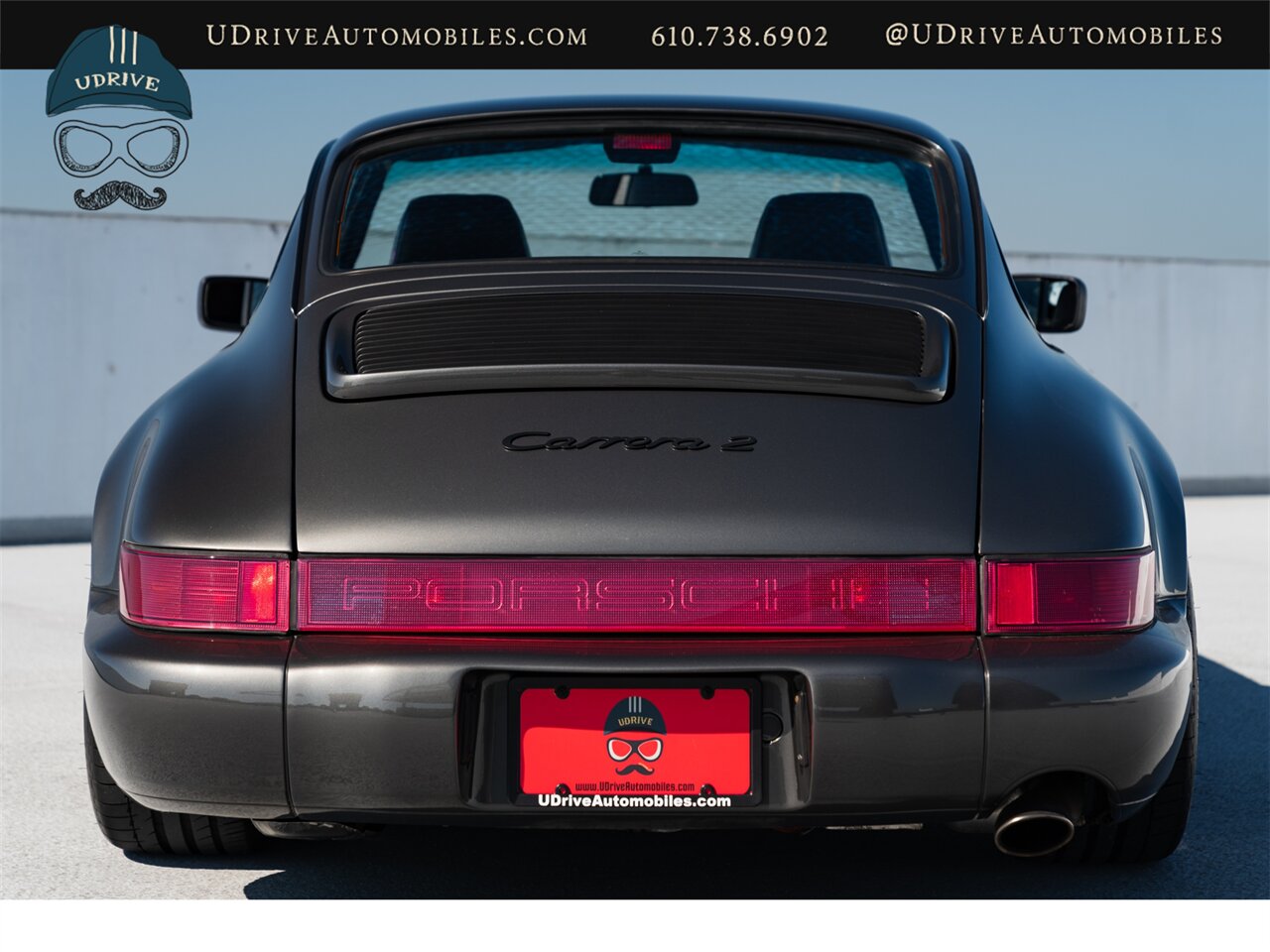 1990 Porsche 911 Carrera 2  964 C2 5 Speed Slate Grey over Burgundy  Service History Engine Reseal - Photo 23 - West Chester, PA 19382