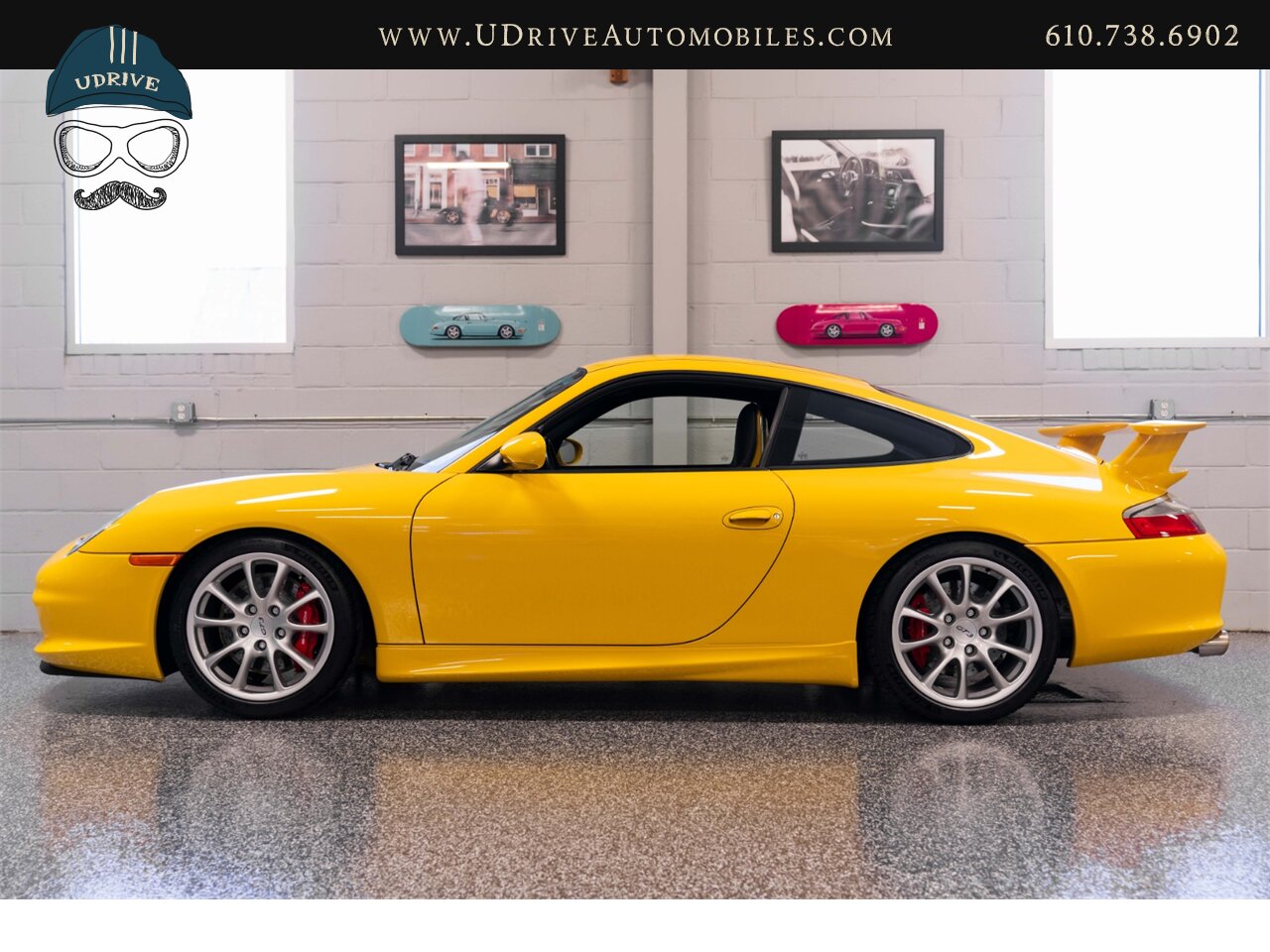2005 Porsche 911 GT3 996 Speed Yellow Sport Seats Pntd Hardbacks  Pntd Console Deviating Stitch Yellow Accents Throughout - Photo 8 - West Chester, PA 19382