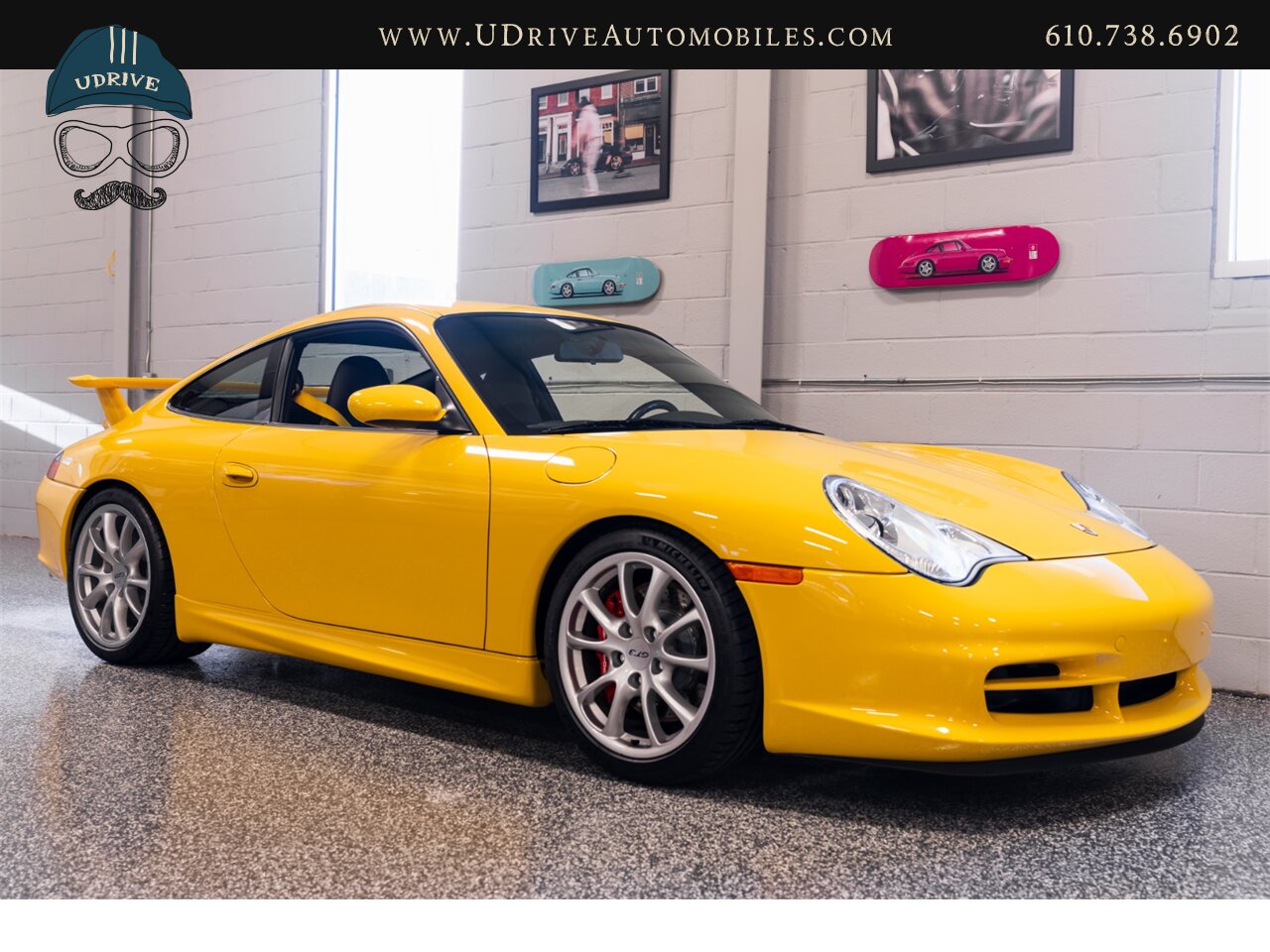 2005 Porsche 911 GT3 996 Speed Yellow Sport Seats Pntd Hardbacks  Pntd Console Deviating Stitch Yellow Accents Throughout - Photo 16 - West Chester, PA 19382