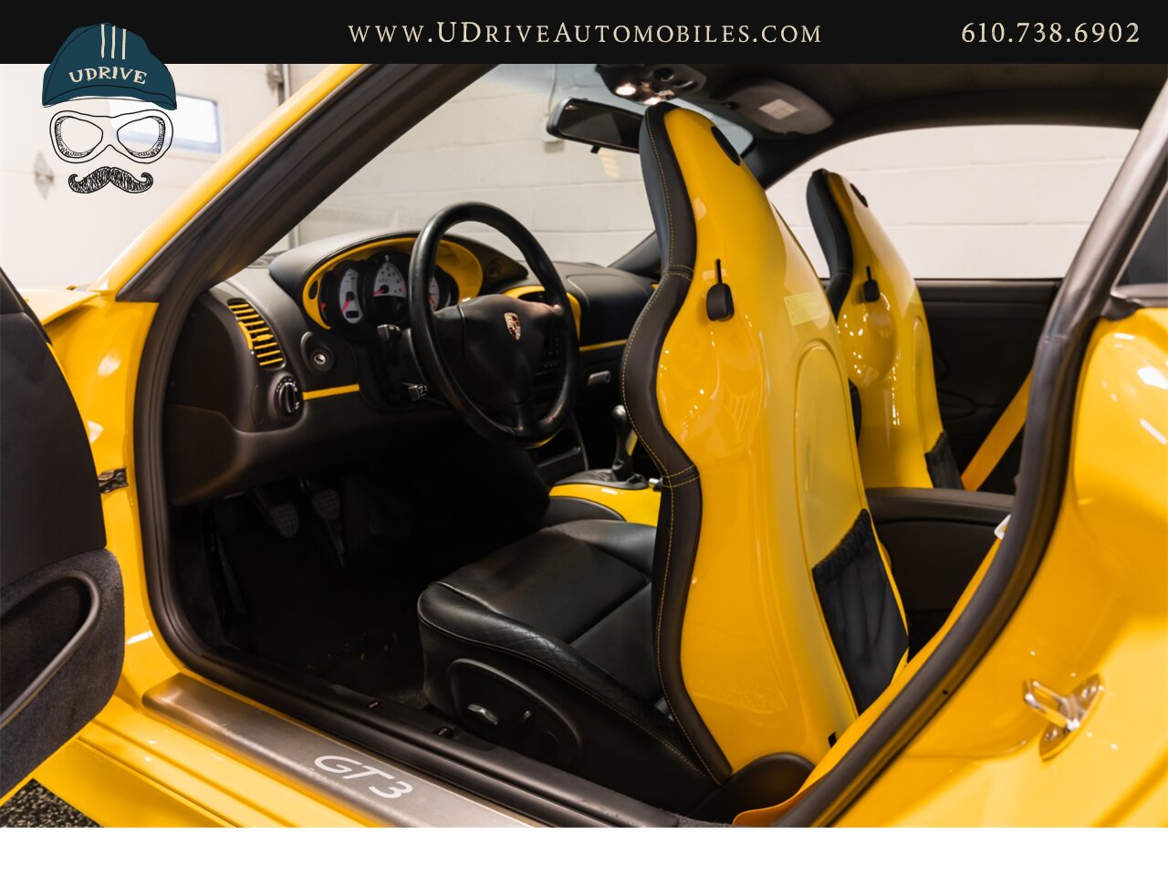 2005 Porsche 911 GT3 996 Speed Yellow Sport Seats Pntd Hardbacks  Pntd Console Deviating Stitch Yellow Accents Throughout - Photo 32 - West Chester, PA 19382