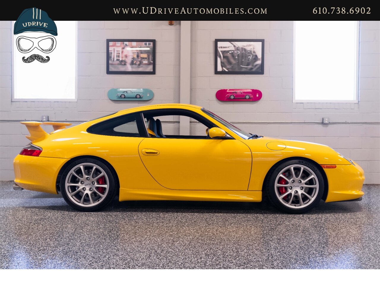 2005 Porsche 911 GT3 996 Speed Yellow Sport Seats Pntd Hardbacks  Pntd Console Deviating Stitch Yellow Accents Throughout - Photo 18 - West Chester, PA 19382
