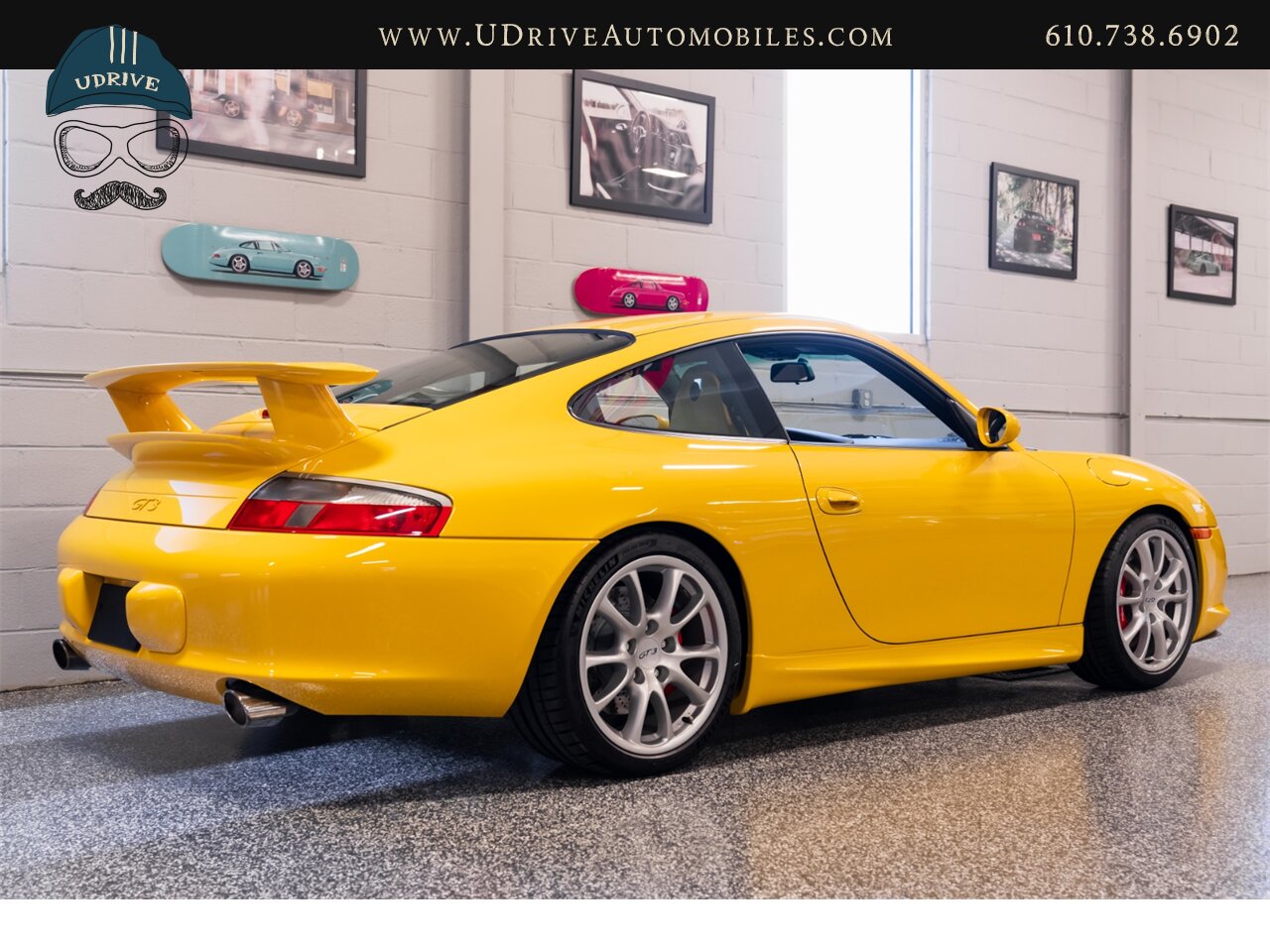 2005 Porsche 911 GT3 996 Speed Yellow Sport Seats Pntd Hardbacks  Pntd Console Deviating Stitch Yellow Accents Throughout - Photo 22 - West Chester, PA 19382