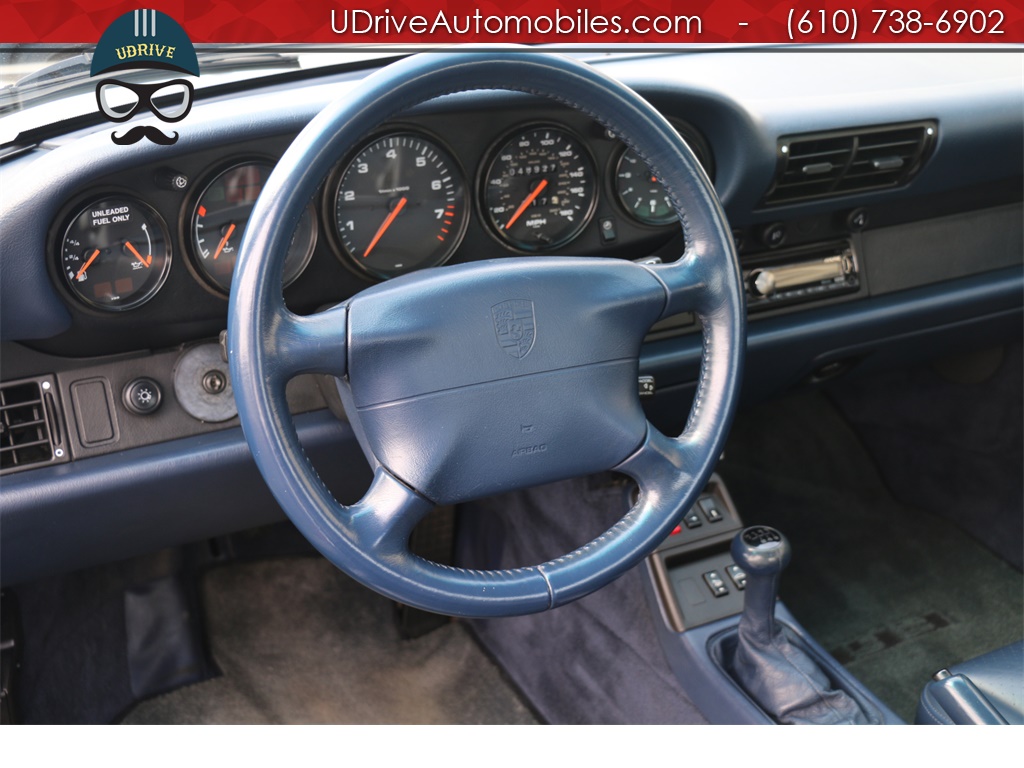 1995 Porsche 911 993 Carrera 6 Speed Manual Midnight Blue Leather   - Photo 20 - West Chester, PA 19382