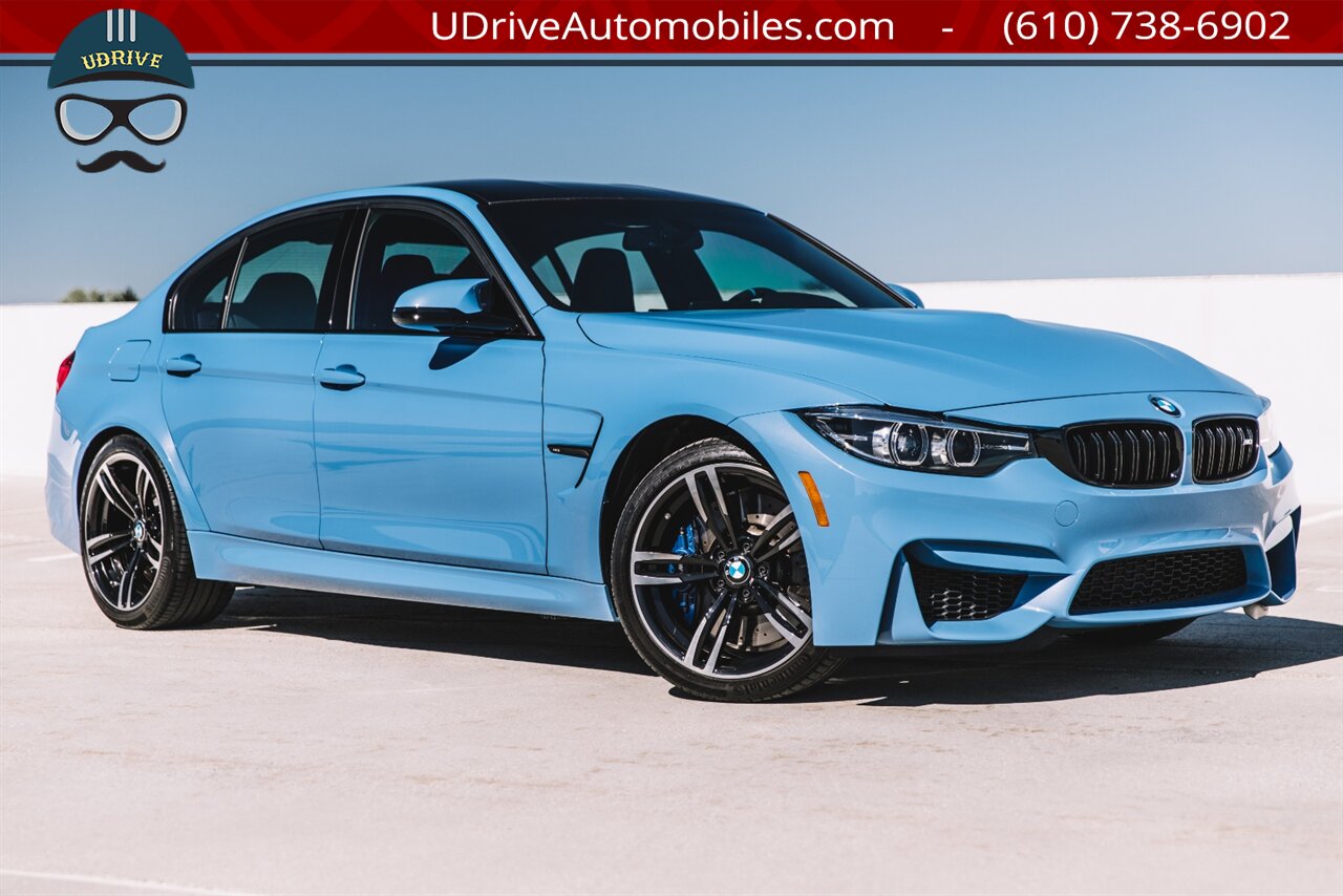 2018 BMW M3 6 Speed Manual Competition Pkg 6k Miles 444hp  Yas Marina Blue - Photo 4 - West Chester, PA 19382