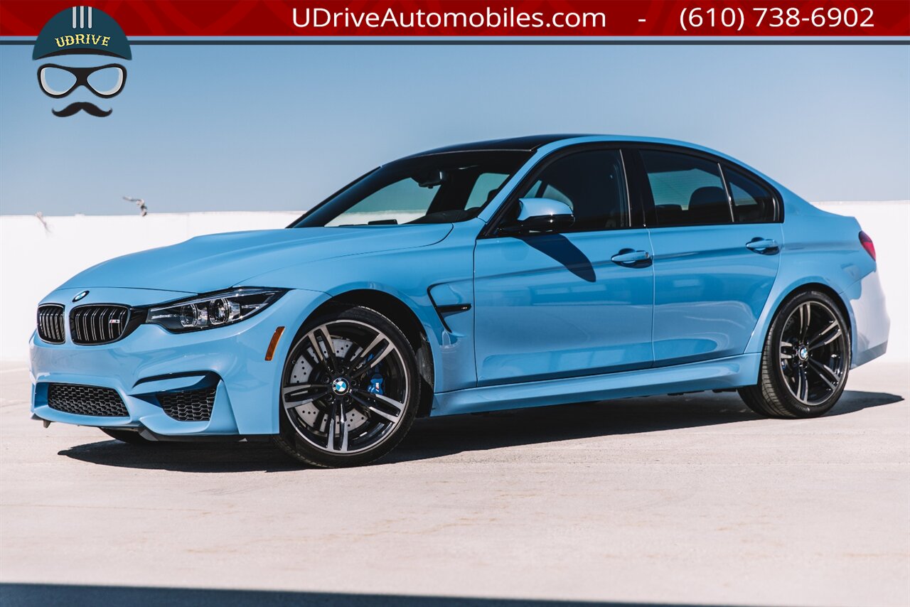2018 BMW M3 6 Speed Manual Competition Pkg 6k Miles 444hp  Yas Marina Blue - Photo 1 - West Chester, PA 19382