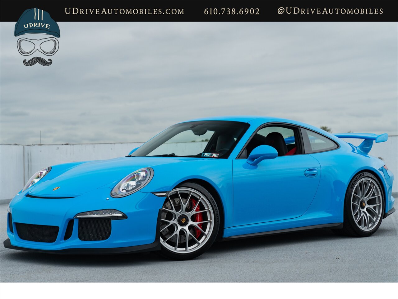 2014 Porsche 911 GT3  Paint to Sample Riviera Blue Red Stitching Adap Spt Sts Amazing Spec Rare Opportunity - Photo 1 - West Chester, PA 19382