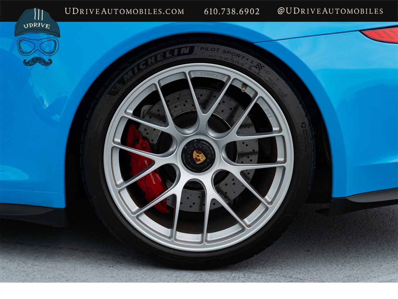 2014 Porsche 911 GT3  Paint to Sample Riviera Blue Red Stitching Adap Spt Sts Amazing Spec Rare Opportunity - Photo 54 - West Chester, PA 19382