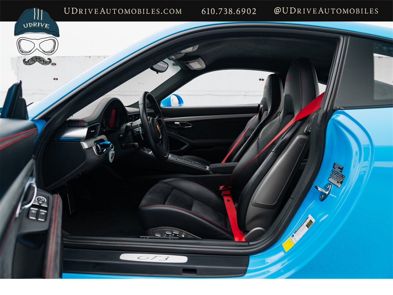 2014 Porsche 911 GT3  Paint to Sample Riviera Blue Red Stitching Adap Spt Sts Amazing Spec Rare Opportunity - Photo 33 - West Chester, PA 19382