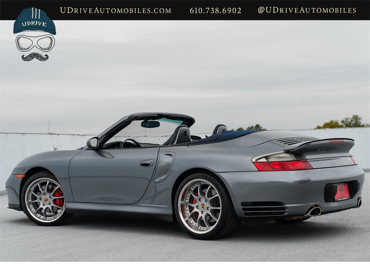 2004 Porsche 911 Turbo  Cabriolet Spt Seats Pntd Seat Backs Sport Shift Deviated Stitch Blue Lthr Blue Top Pntd Console Serv Hist - Photo 5 - West Chester, PA 19382