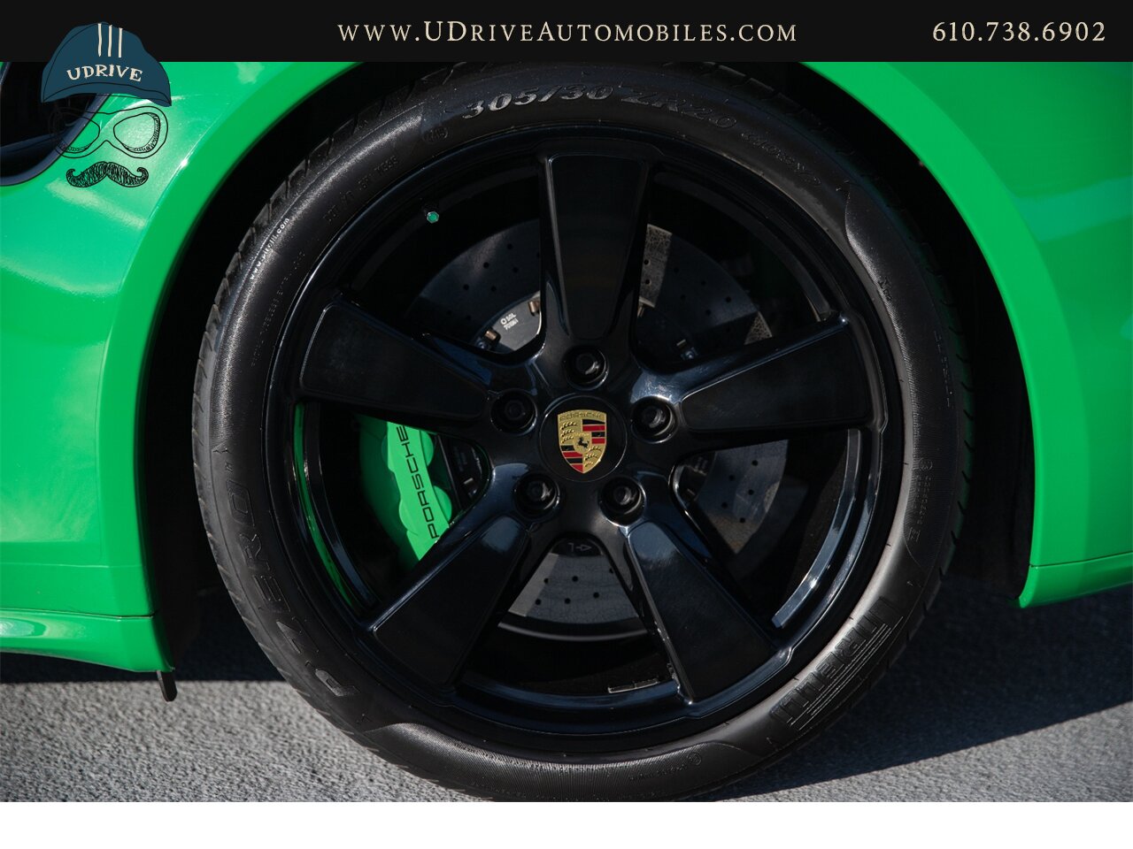 2016 Porsche 911 Turbo S PTS Viper Green Aerokit $203k MSRP  Painted Side Skirts Painted Grilles Wheels in Black - Photo 45 - West Chester, PA 19382