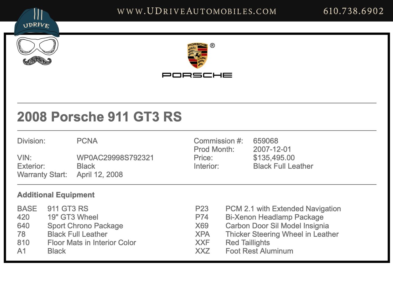 2008 Porsche 911 GT3 RS 11k Miles   - Photo 1 - West Chester, PA 19382
