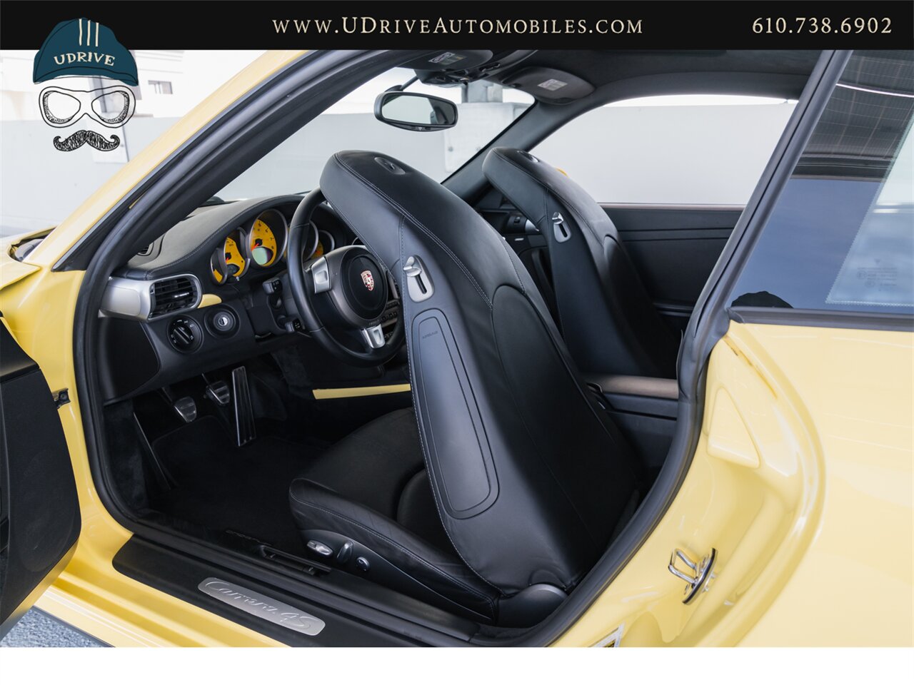 2007 Porsche 911 Carrera 4S 997 C4S Paint To Sample Pastel Yellow  6 Speed Sport Chrono Full Leather Yellow Gauges - Photo 29 - West Chester, PA 19382