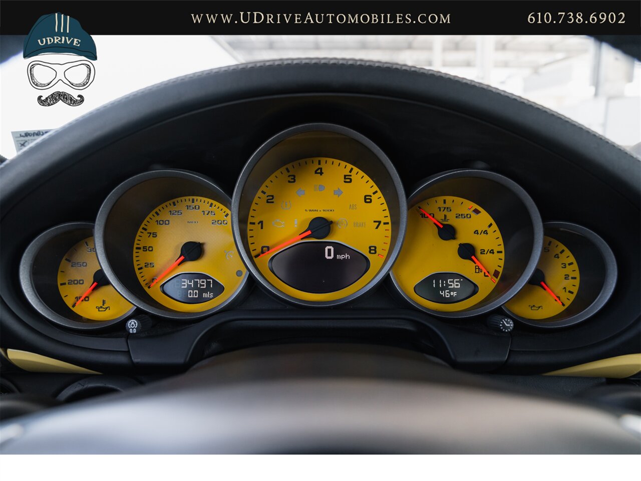 2007 Porsche 911 Carrera 4S 997 C4S Paint To Sample Pastel Yellow  6 Speed Sport Chrono Full Leather Yellow Gauges - Photo 32 - West Chester, PA 19382