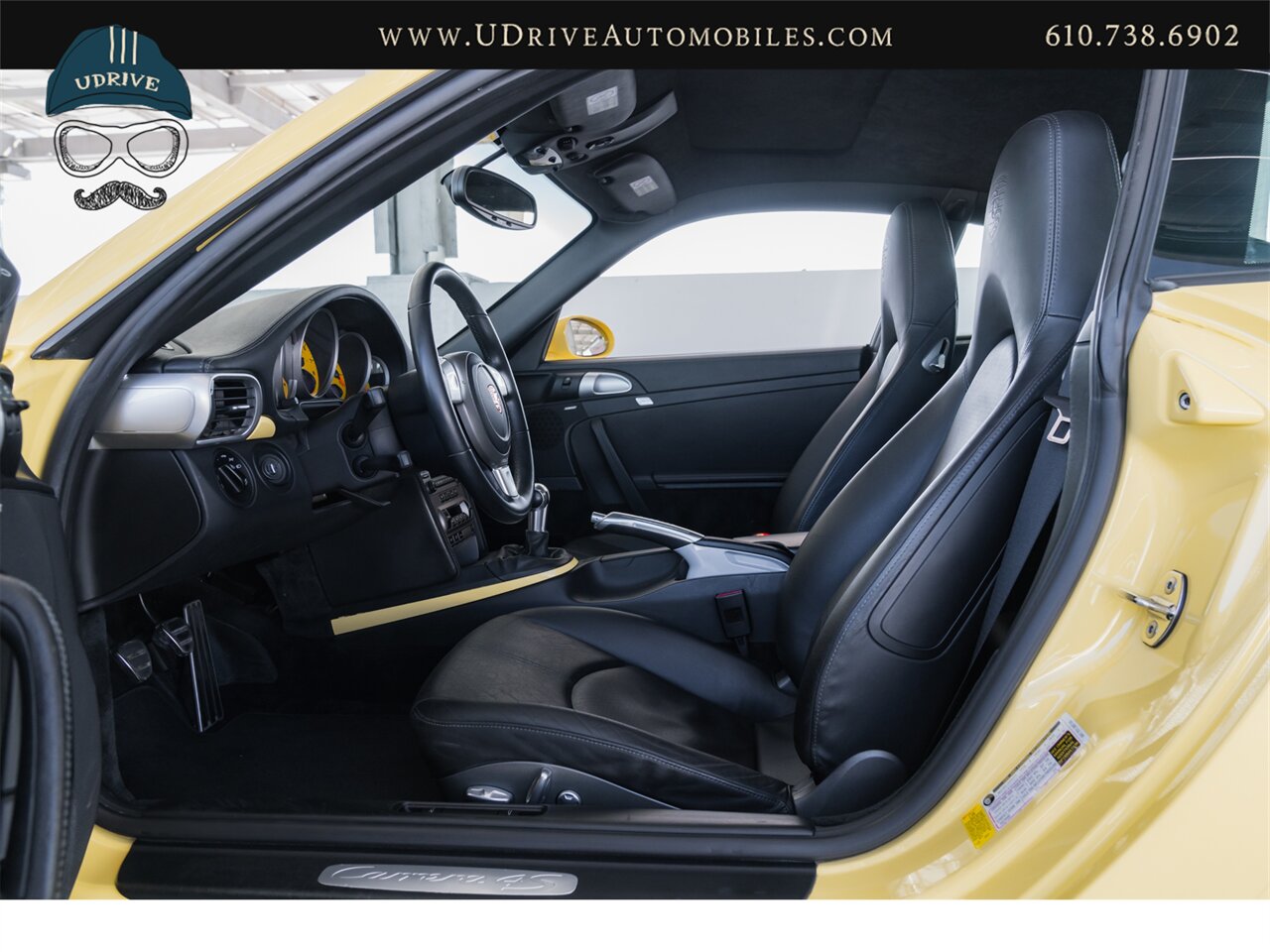 2007 Porsche 911 Carrera 4S 997 C4S Paint To Sample Pastel Yellow  6 Speed Sport Chrono Full Leather Yellow Gauges - Photo 28 - West Chester, PA 19382