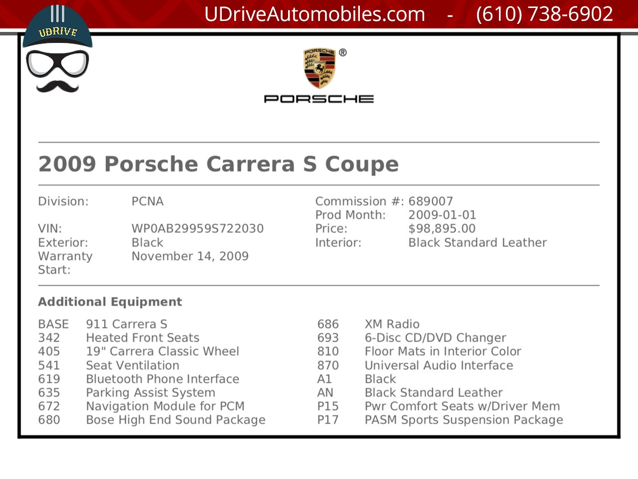 2009 Porsche 911 Carrera S 997.2 6 Speed 22k Miles PASM Sports Susp  Seat Ventilation Bluetooth Service History - Photo 2 - West Chester, PA 19382