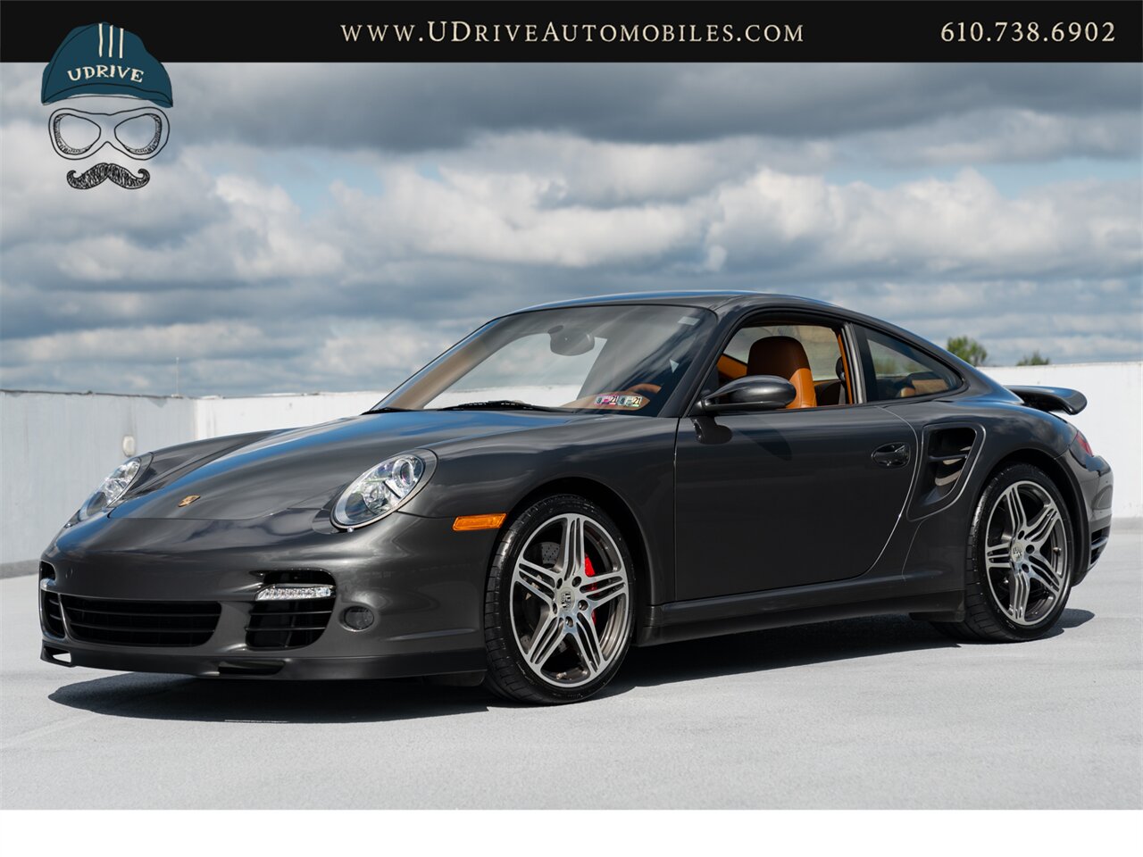 2007 Porsche 911 Turbo  997 6 Speed Manual Slate Grey Brown Natural Lthr Chrono Service History - Photo 11 - West Chester, PA 19382