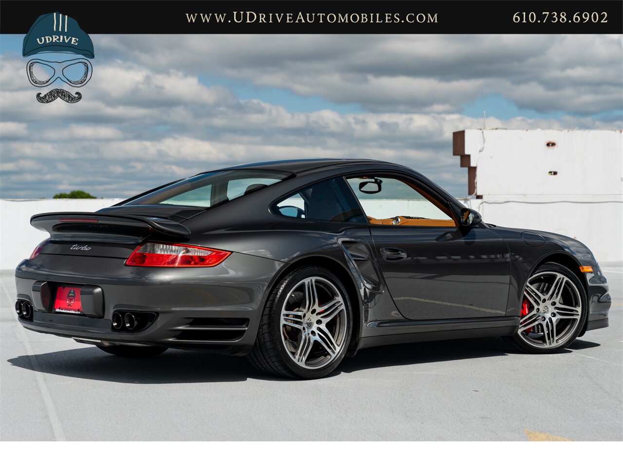 2007 Porsche 911 Turbo  997 6 Speed Manual Slate Grey Brown Natural Lthr Chrono Service History - Photo 3 - West Chester, PA 19382