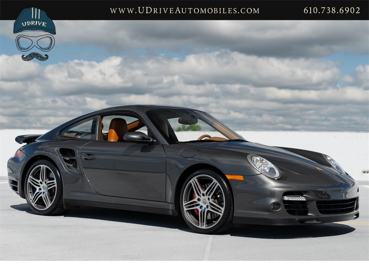 2007 Porsche 911 Turbo  997 6 Speed Manual Slate Grey Brown Natural Lthr Chrono Service History - Photo 15 - West Chester, PA 19382