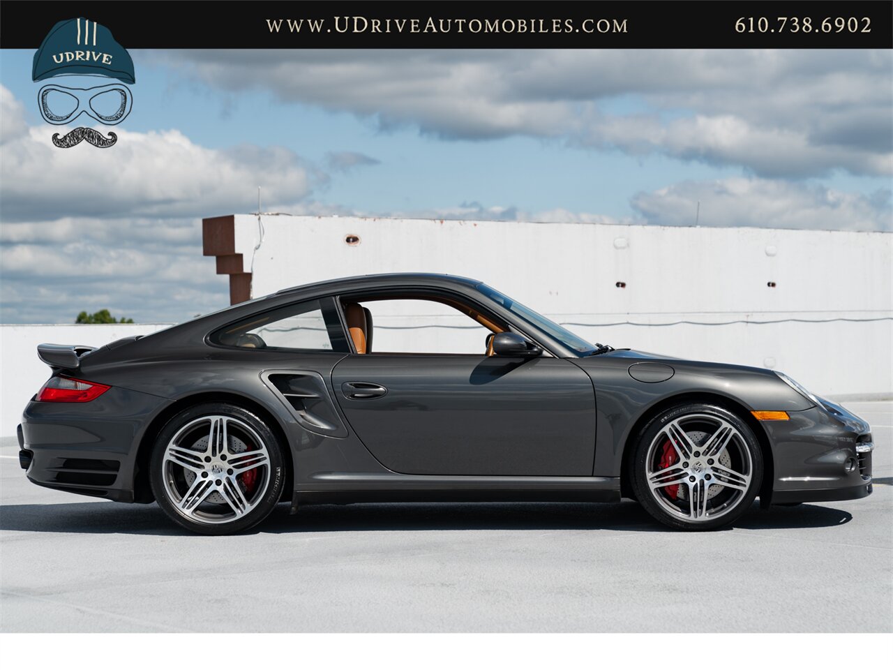 2007 Porsche 911 Turbo  997 6 Speed Manual Slate Grey Brown Natural Lthr Chrono Service History - Photo 17 - West Chester, PA 19382
