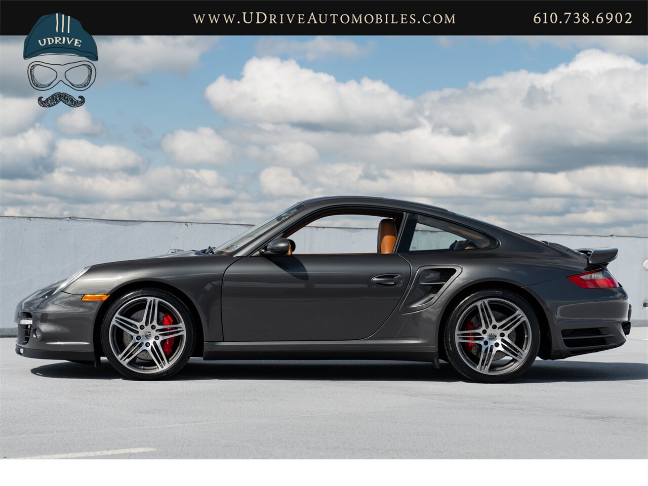 2007 Porsche 911 Turbo  997 6 Speed Manual Slate Grey Brown Natural Lthr Chrono Service History - Photo 9 - West Chester, PA 19382