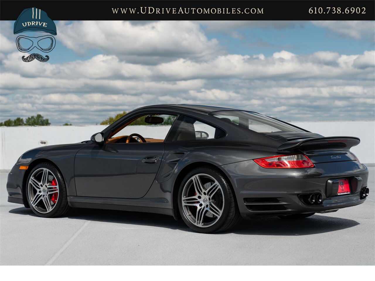 2007 Porsche 911 Turbo  997 6 Speed Manual Slate Grey Brown Natural Lthr Chrono Service History - Photo 26 - West Chester, PA 19382
