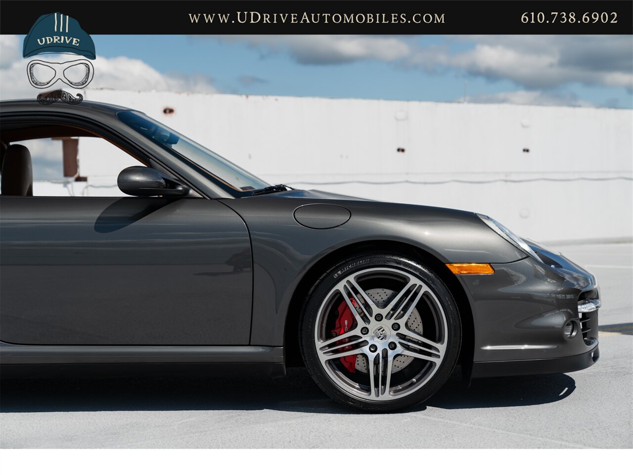 2007 Porsche 911 Turbo  997 6 Speed Manual Slate Grey Brown Natural Lthr Chrono Service History - Photo 16 - West Chester, PA 19382