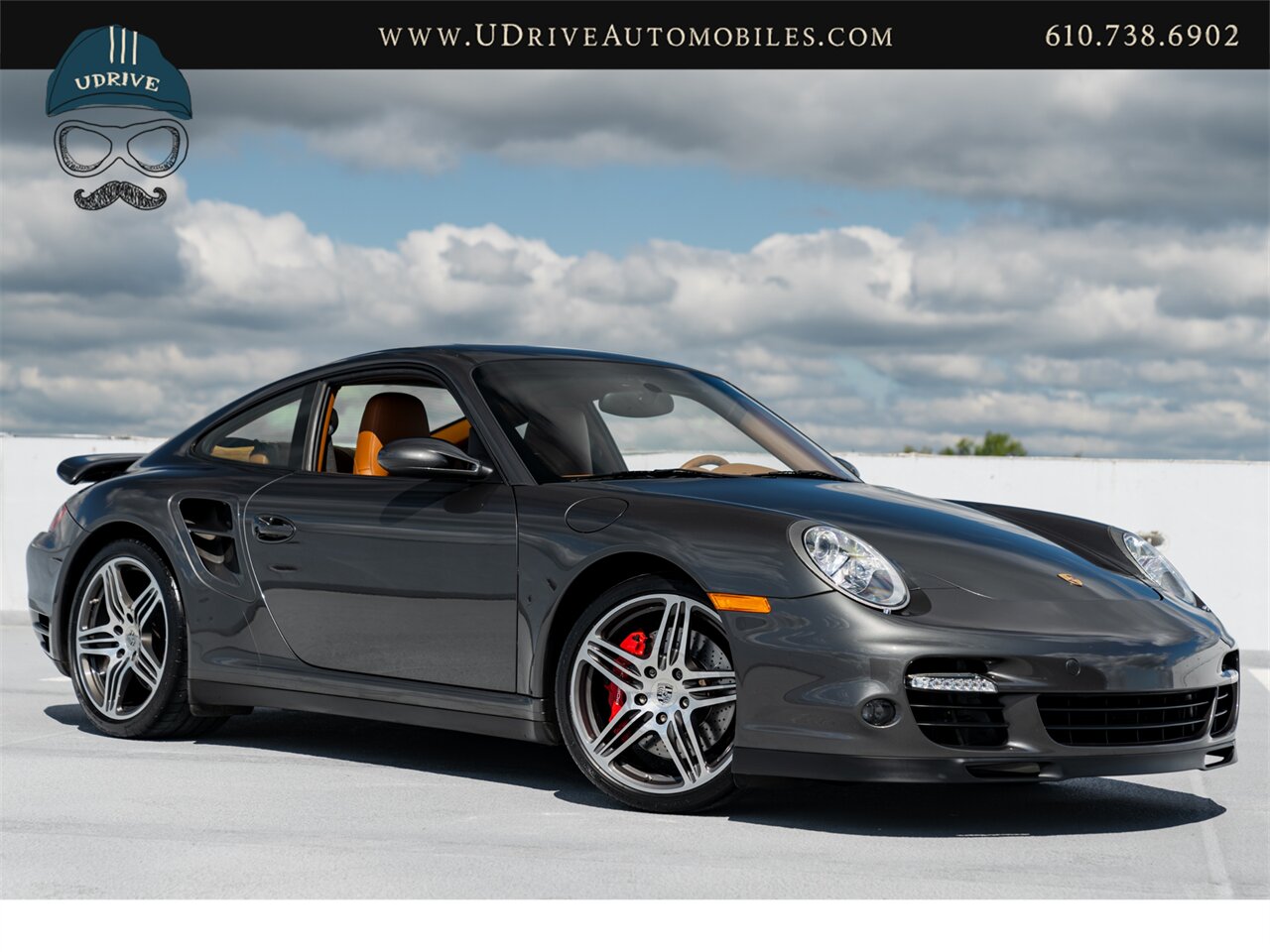 2007 Porsche 911 Turbo  997 6 Speed Manual Slate Grey Brown Natural Lthr Chrono Service History - Photo 4 - West Chester, PA 19382