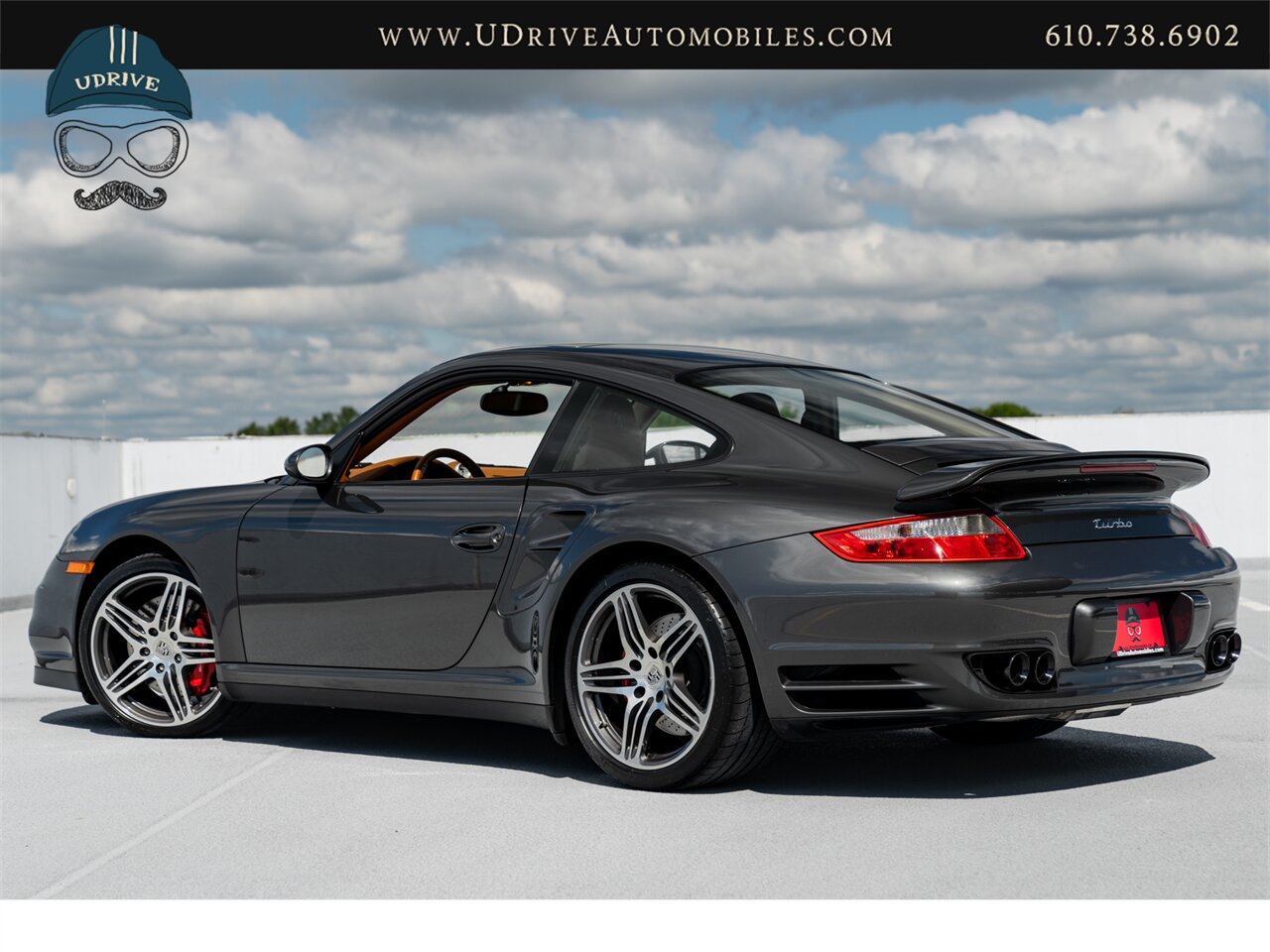 2007 Porsche 911 Turbo  997 6 Speed Manual Slate Grey Brown Natural Lthr Chrono Service History - Photo 5 - West Chester, PA 19382