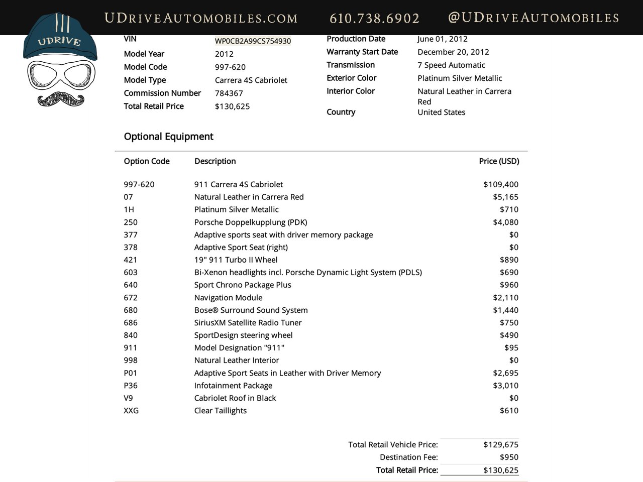 2012 Porsche 911 Carrera 4S  997.2 C4S Cabriolet Rare Colorway Adaptive Sport Seats Chrono Turbo Whls Clear Tails - Photo 2 - West Chester, PA 19382