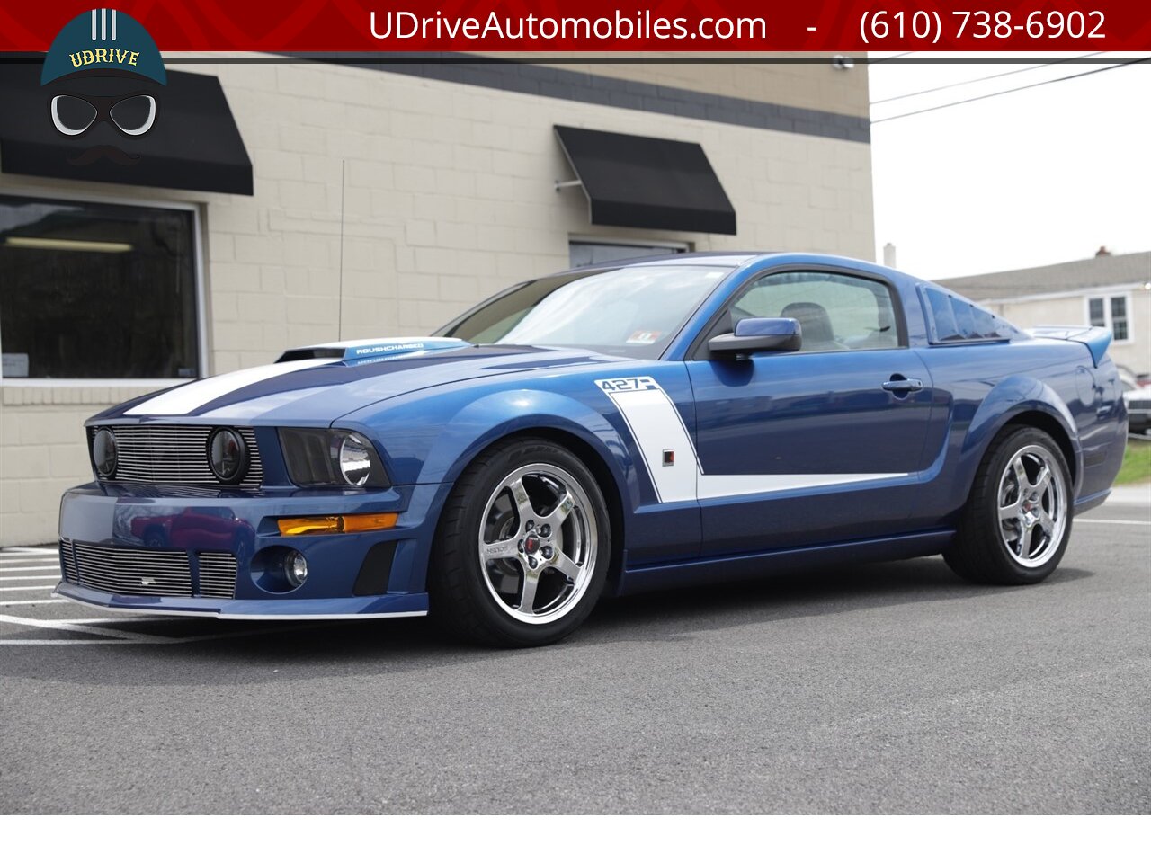 2007 Ford Mustang GT Roush 427R 22k Miles Vista Blue 2 Tone Seats   - Photo 9 - West Chester, PA 19382