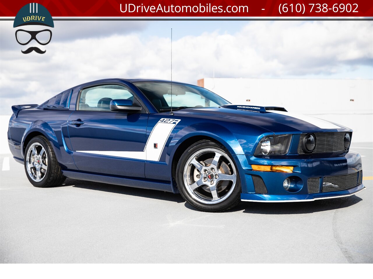 2007 Ford Mustang GT Roush 427R 22k Miles Vista Blue 2 Tone Seats   - Photo 4 - West Chester, PA 19382