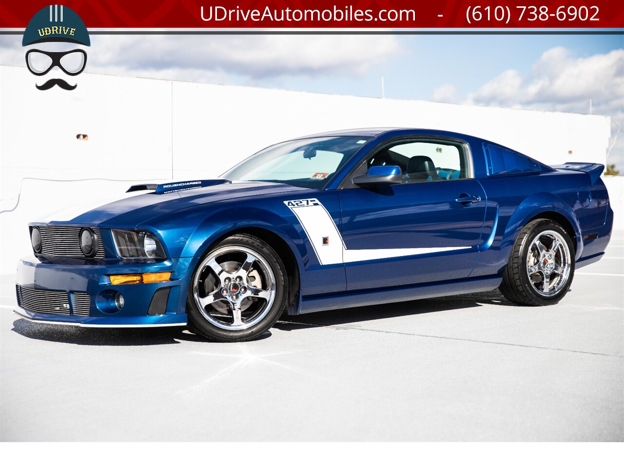 2007 Ford Mustang GT Roush 427R 22k Miles Vista Blue 2 Tone Seats   - Photo 1 - West Chester, PA 19382