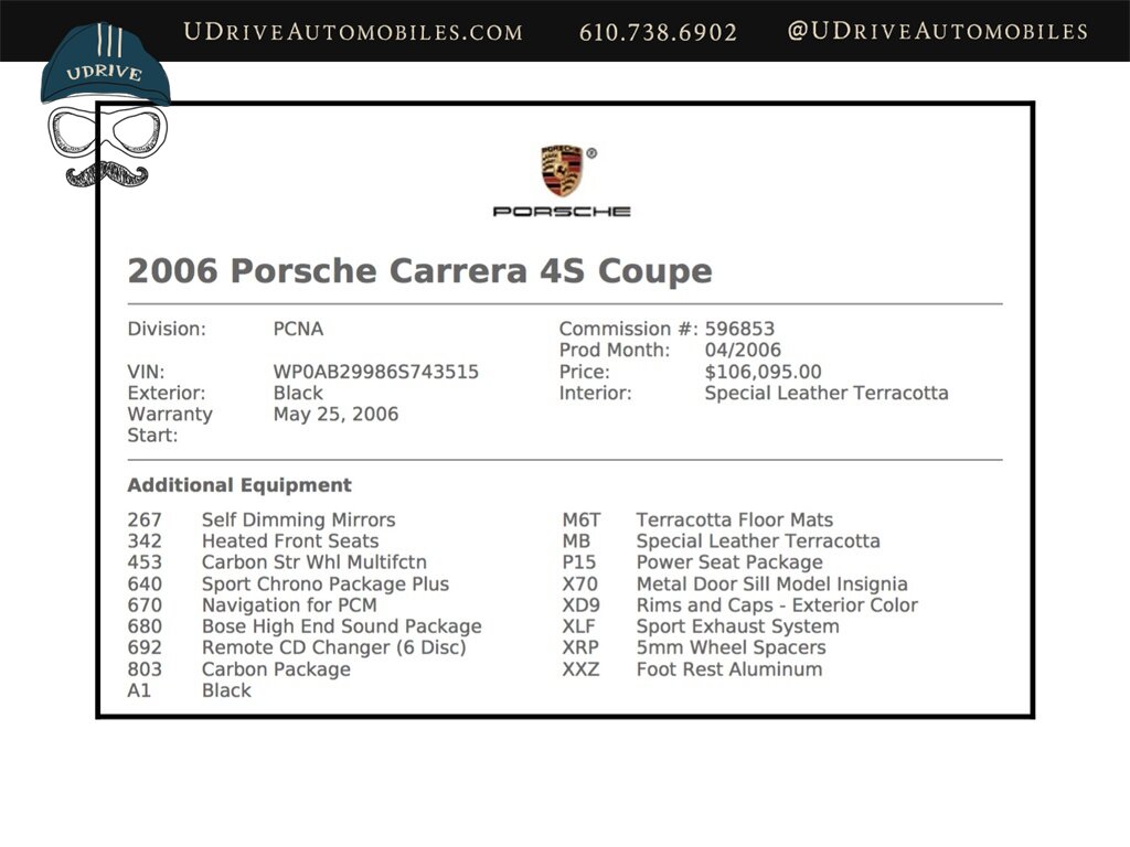 2006 Porsche 911 Carrera 4S  C4S 6 Speed Terracotta Full Leather Sport Exhaust Carbon Fiber Fresh 30k Service - Photo 2 - West Chester, PA 19382
