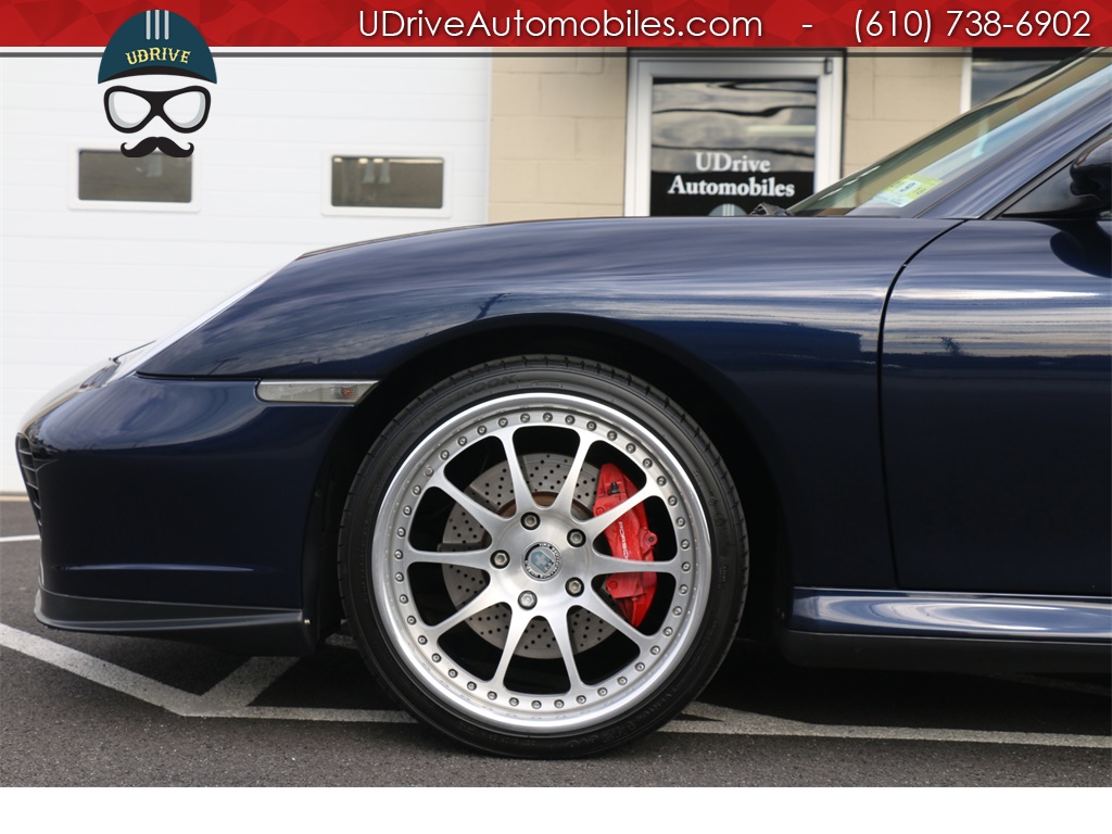 2001 Porsche 911 996 Turbo 6 Speed Manual HRE Whls Serv Hist  Midnight Blue over Naural Brown Leather - Photo 7 - West Chester, PA 19382