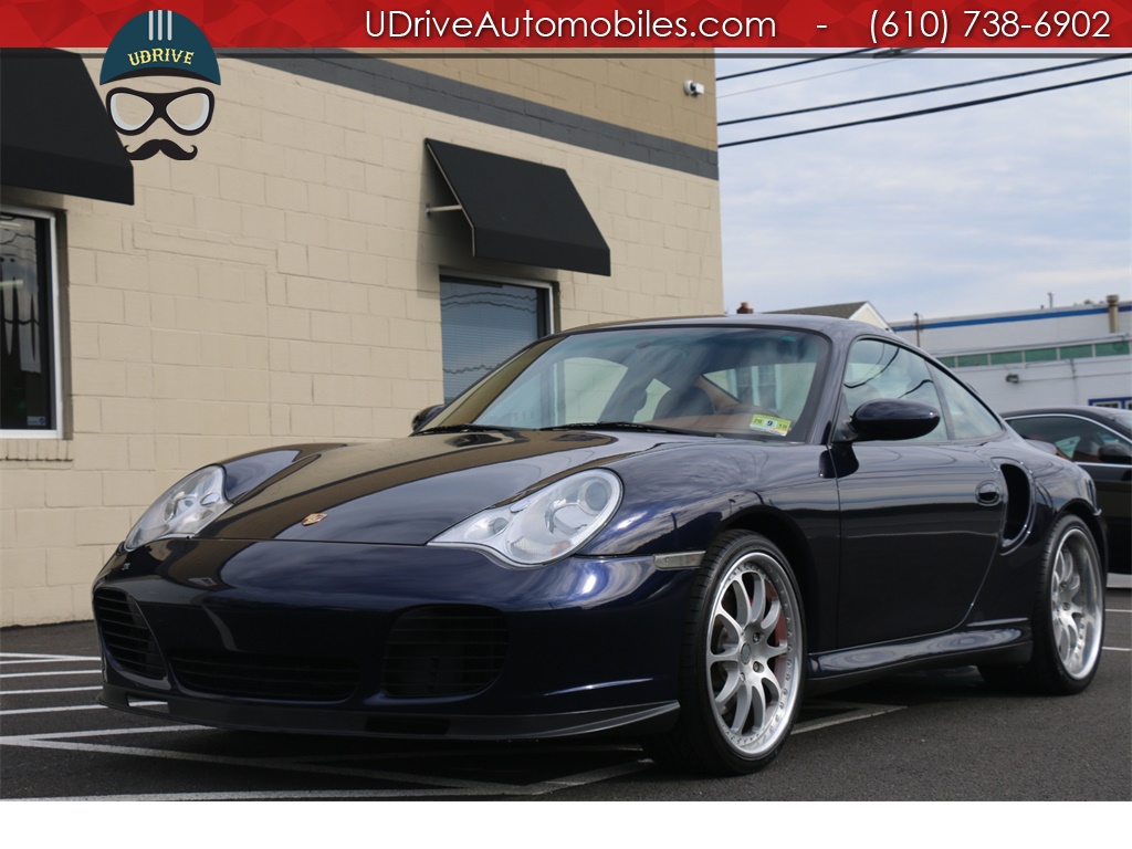 2001 Porsche 911 996 Turbo 6 Speed Manual HRE Whls Serv Hist  Midnight Blue over Naural Brown Leather - Photo 8 - West Chester, PA 19382