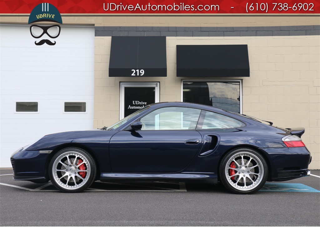 2001 Porsche 911 996 Turbo 6 Speed Manual HRE Whls Serv Hist  Midnight Blue over Naural Brown Leather - Photo 1 - West Chester, PA 19382