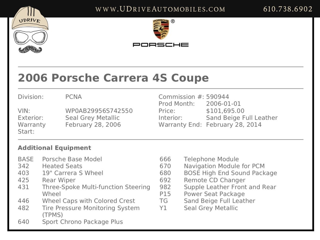 2006 Porsche 911 Carrera 4S 997 C4S 6Sp Chrono Full Lthr Serv Hist  Bose Nav - Photo 2 - West Chester, PA 19382