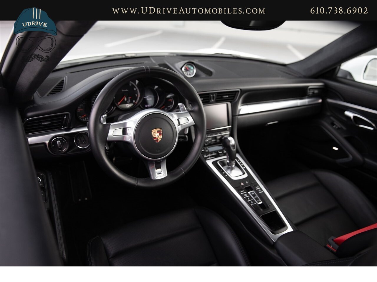 2014 Porsche 911 Turbo 12k Miles White over Black Chrono Rear Wiper  Sport Seats 20in Turbo Whls Sunroof Red Belts - Photo 26 - West Chester, PA 19382